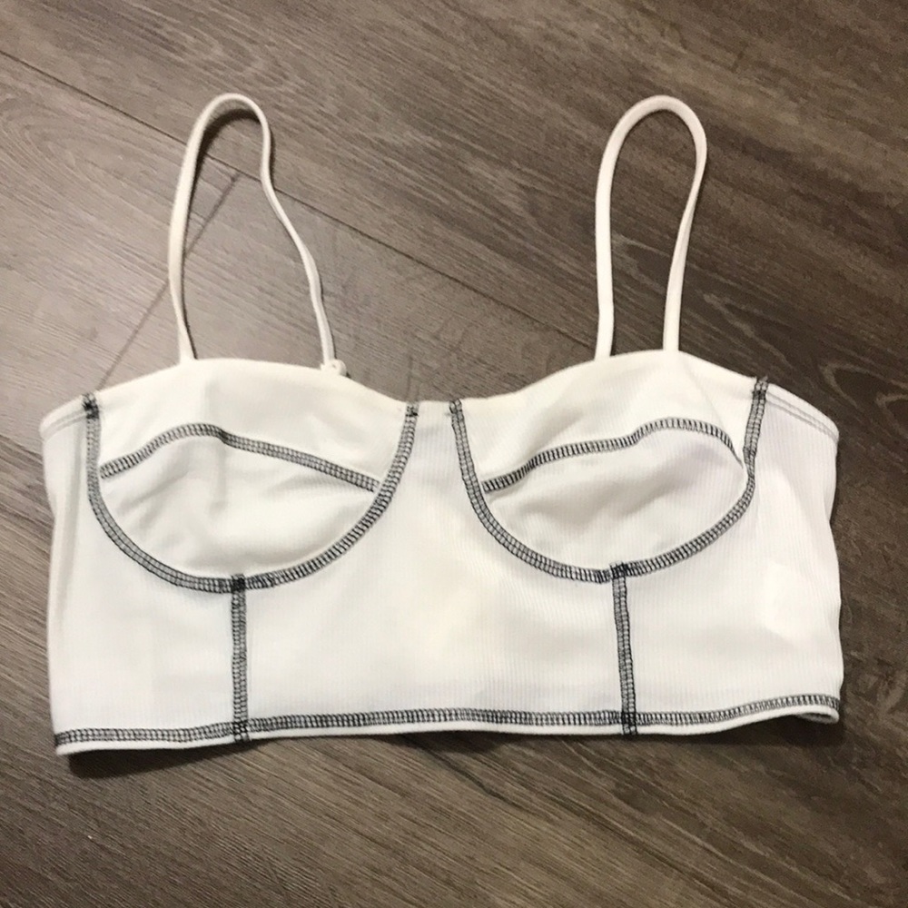 Bustier style crop top